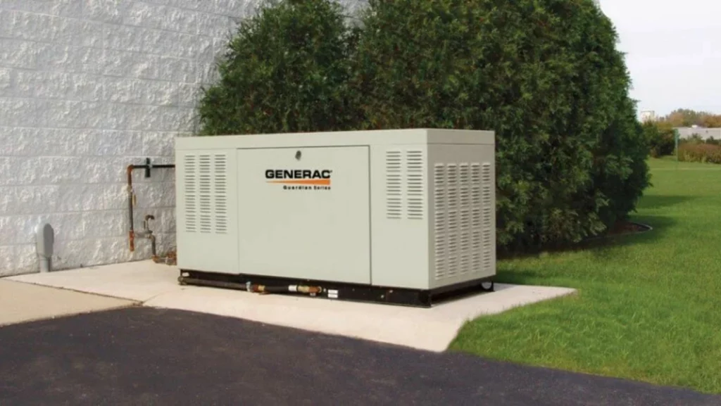 Generac Commercial Generator Installation Generac standby generator installation by ETG for a residential property in Lindale, TX, preparing for storms and power outages